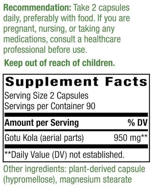 Gotu Kola 100Capsules
