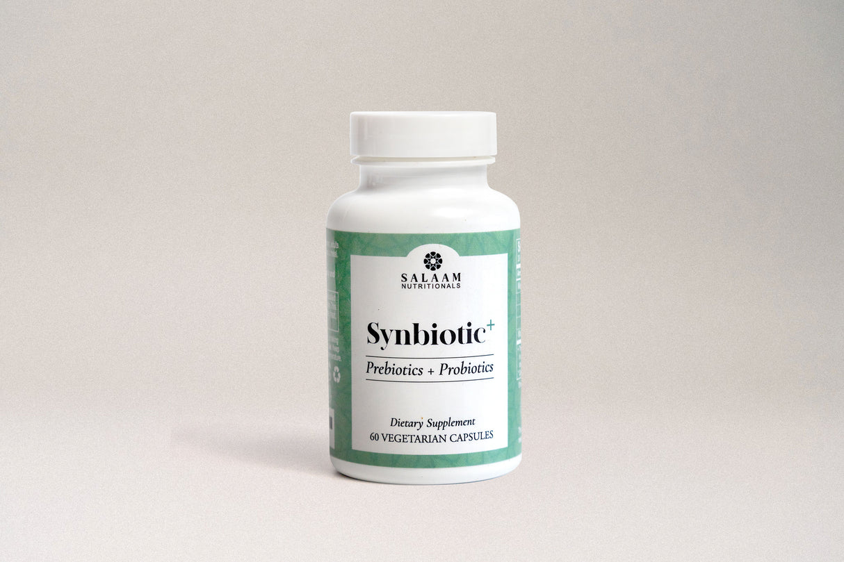 Synbiotic Plus - Halal Probiotics + Prebiotics 3.5 Billion CFU Veggie Capsules - 60 Count | Salaam Nutritionals