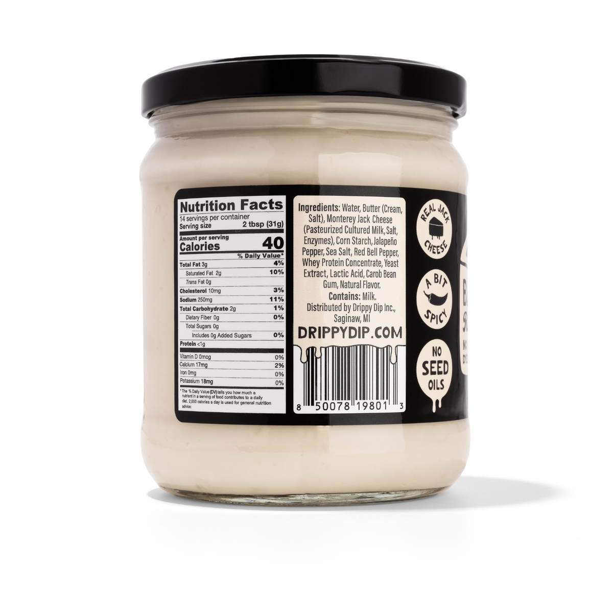 Queso Blanco – Real Monterey Jack Cheese Dip, No Seed Oils