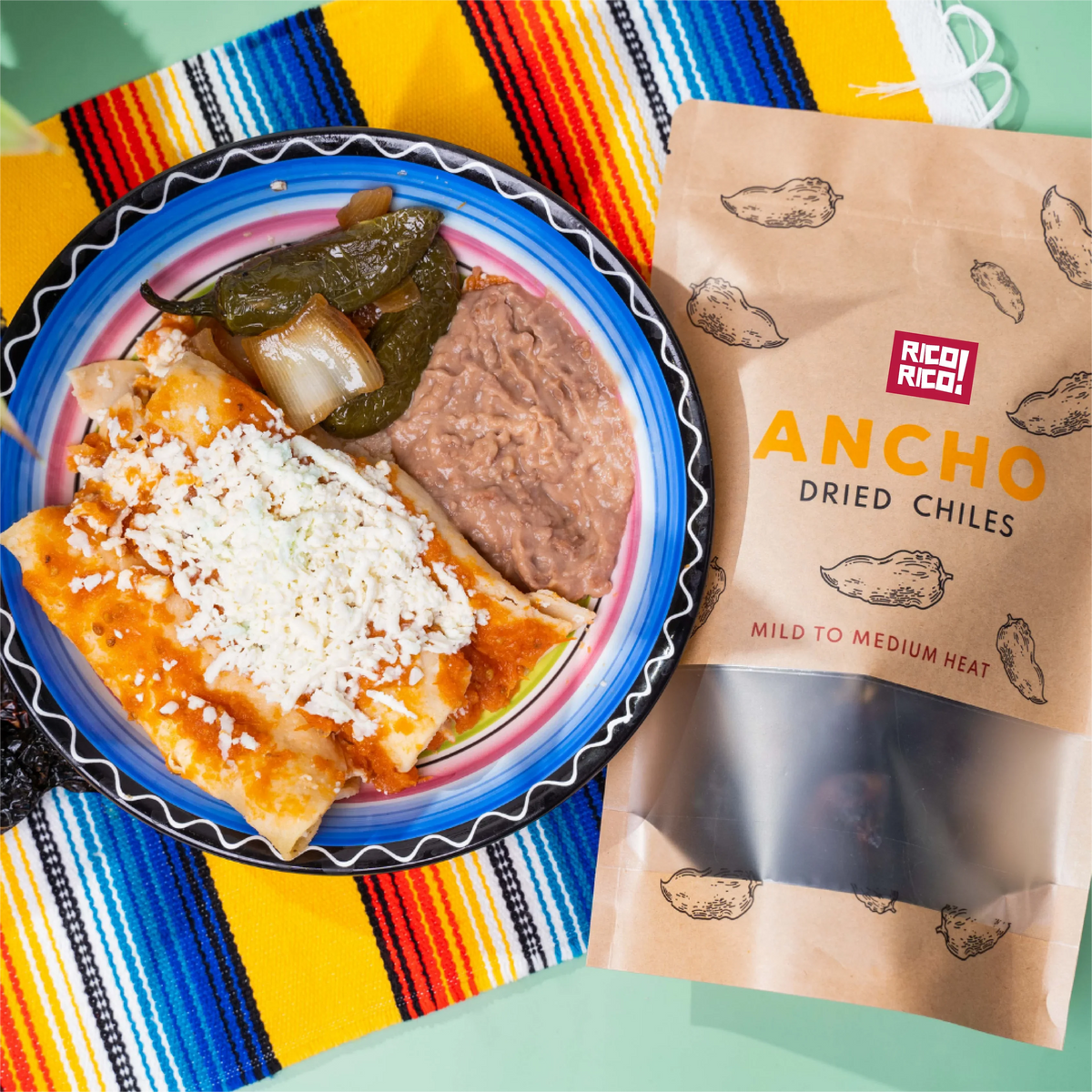 Dried Mexican Chiles 3-Pack โ Ancho, Guajillo & Arbol Peppers