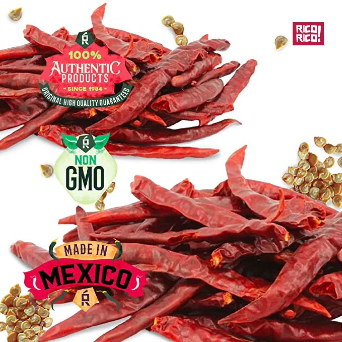 Dried Mexican Chiles 3-Pack โ Ancho, Guajillo & Arbol Peppers