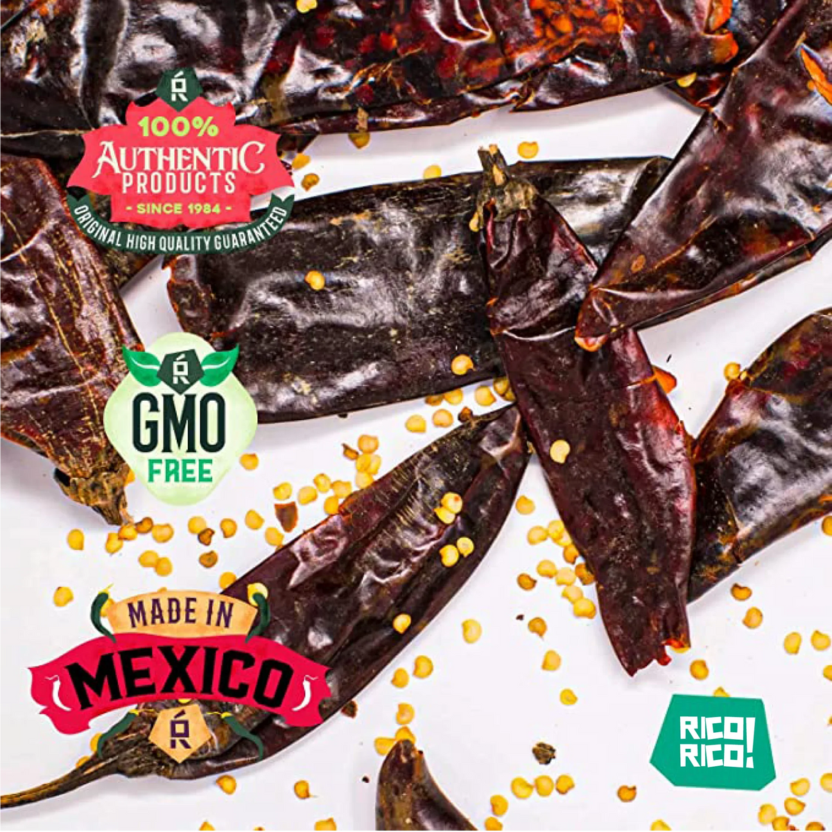 Dried Mexican Chiles 3-Pack โ Ancho, Guajillo & Arbol Peppers