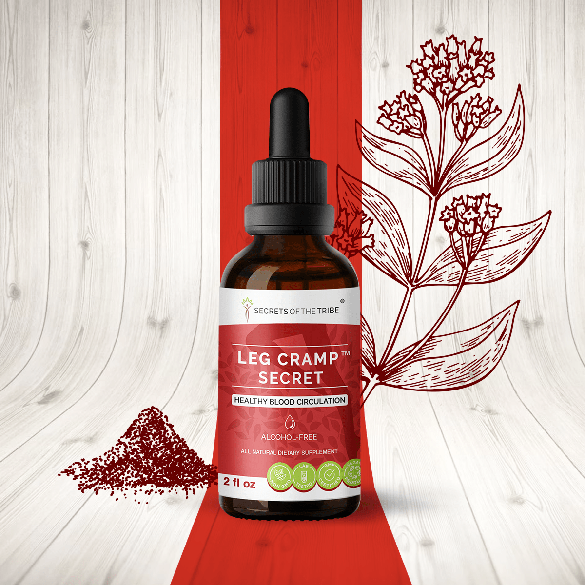 Secrets of the Tribe Leg Cramp Secret - Healthy Blood Circulation