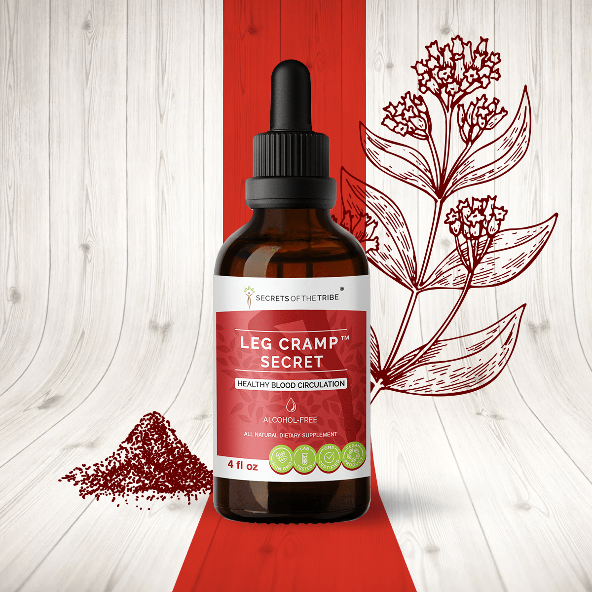 Secrets of the Tribe Leg Cramp Secret - Healthy Blood Circulation