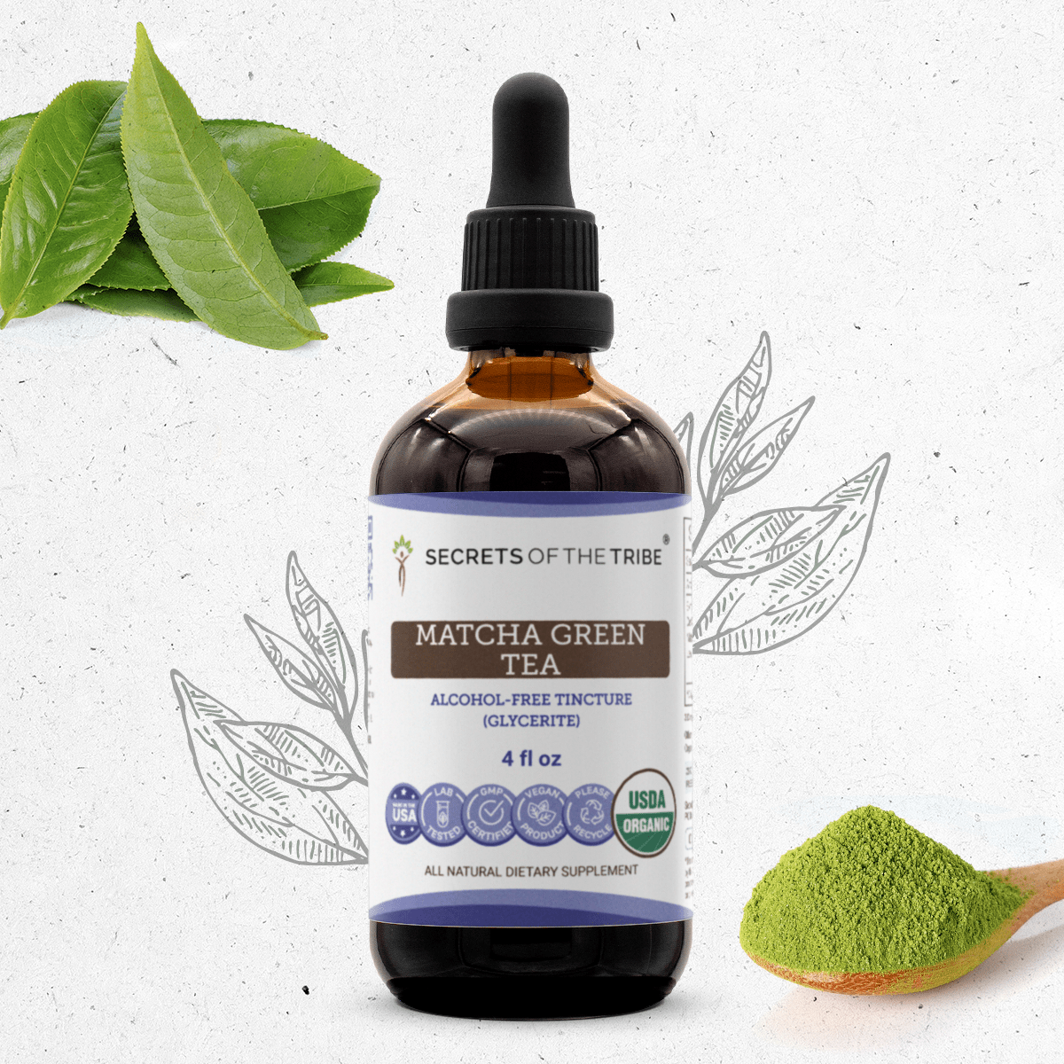 Secrets of the Tribe Matcha Green Tea Tincture