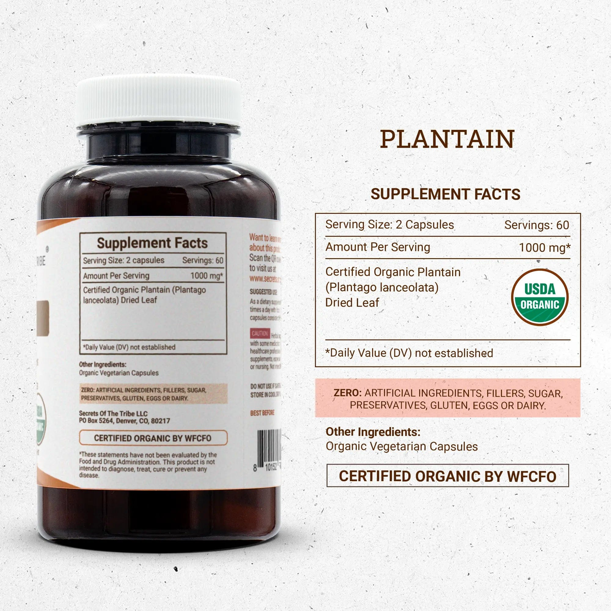 Secrets of the Tribe Plantain Capsules