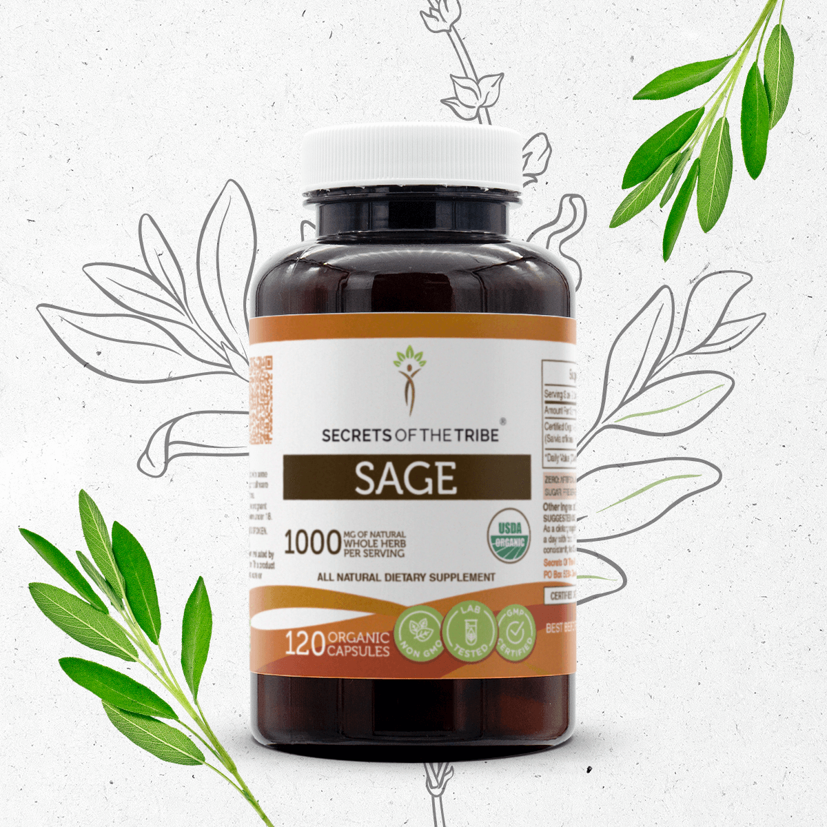 Secrets of the Tribe Sage Capsules
