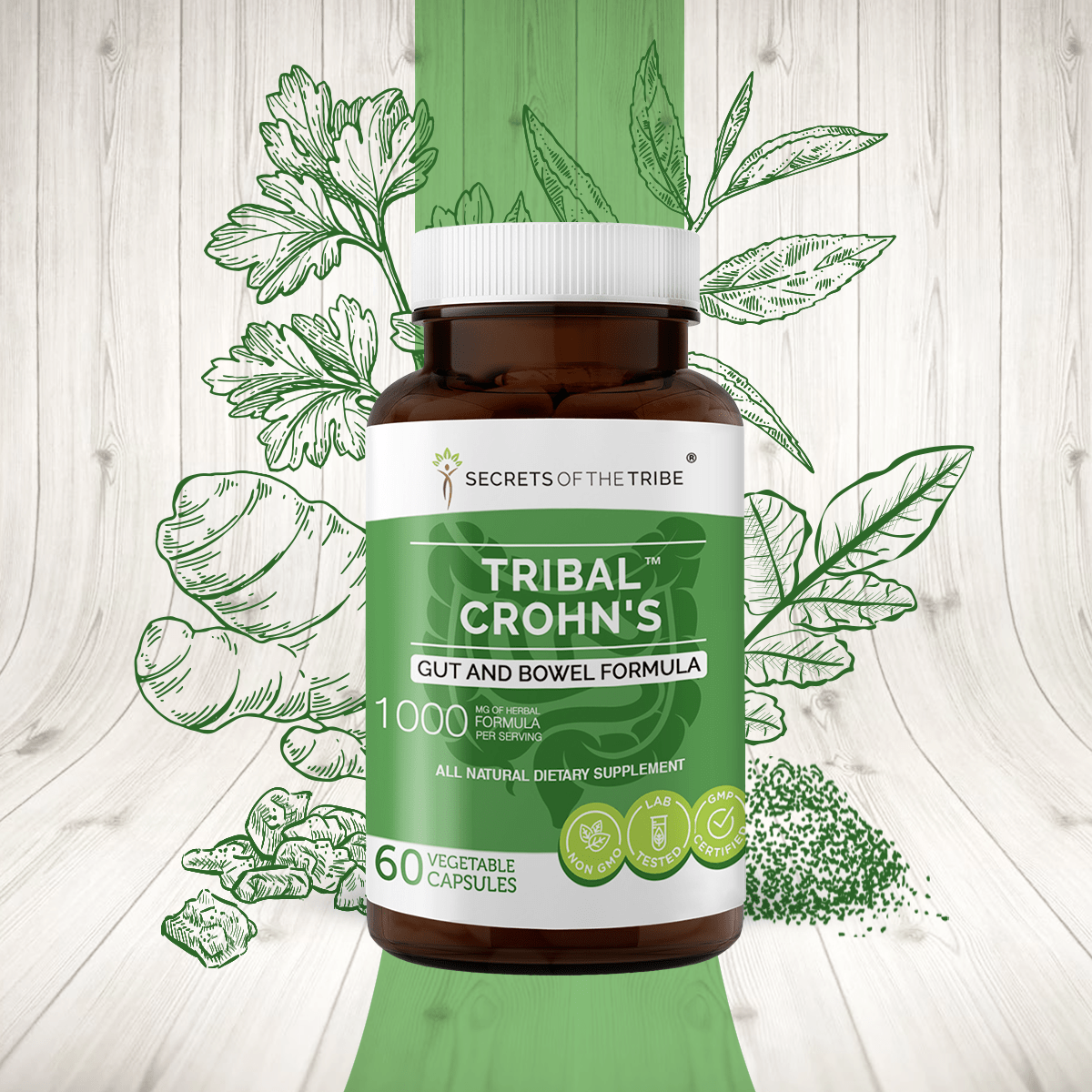 Tribal Crohn's Capsules - Gut and Bowel Formula