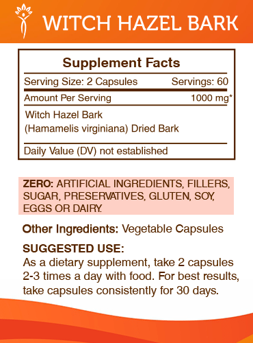 Witch Hazel Bark Capsules