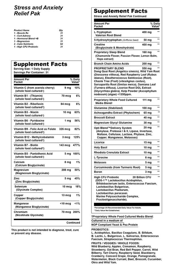 Stress/Anxiety Relief Pak 31 Paks