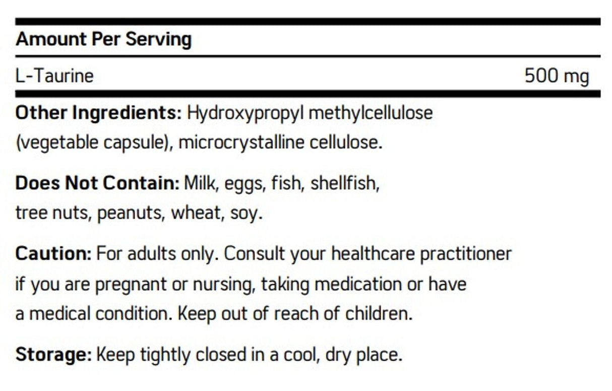 Taurine 90 Veggie Caps