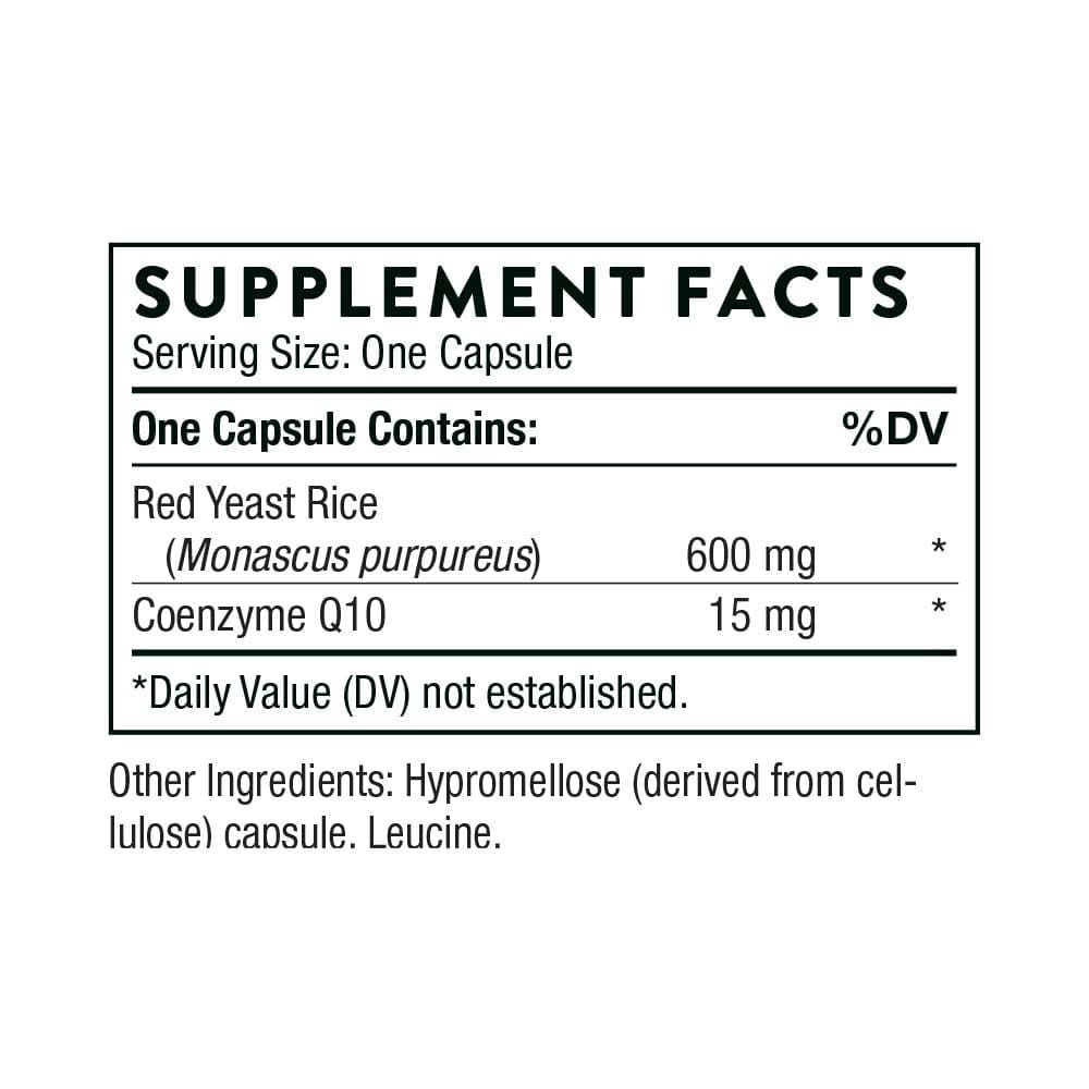 Red Yeast Rice + Co Q10 (formerly Choleast) 120 Veggie Caps