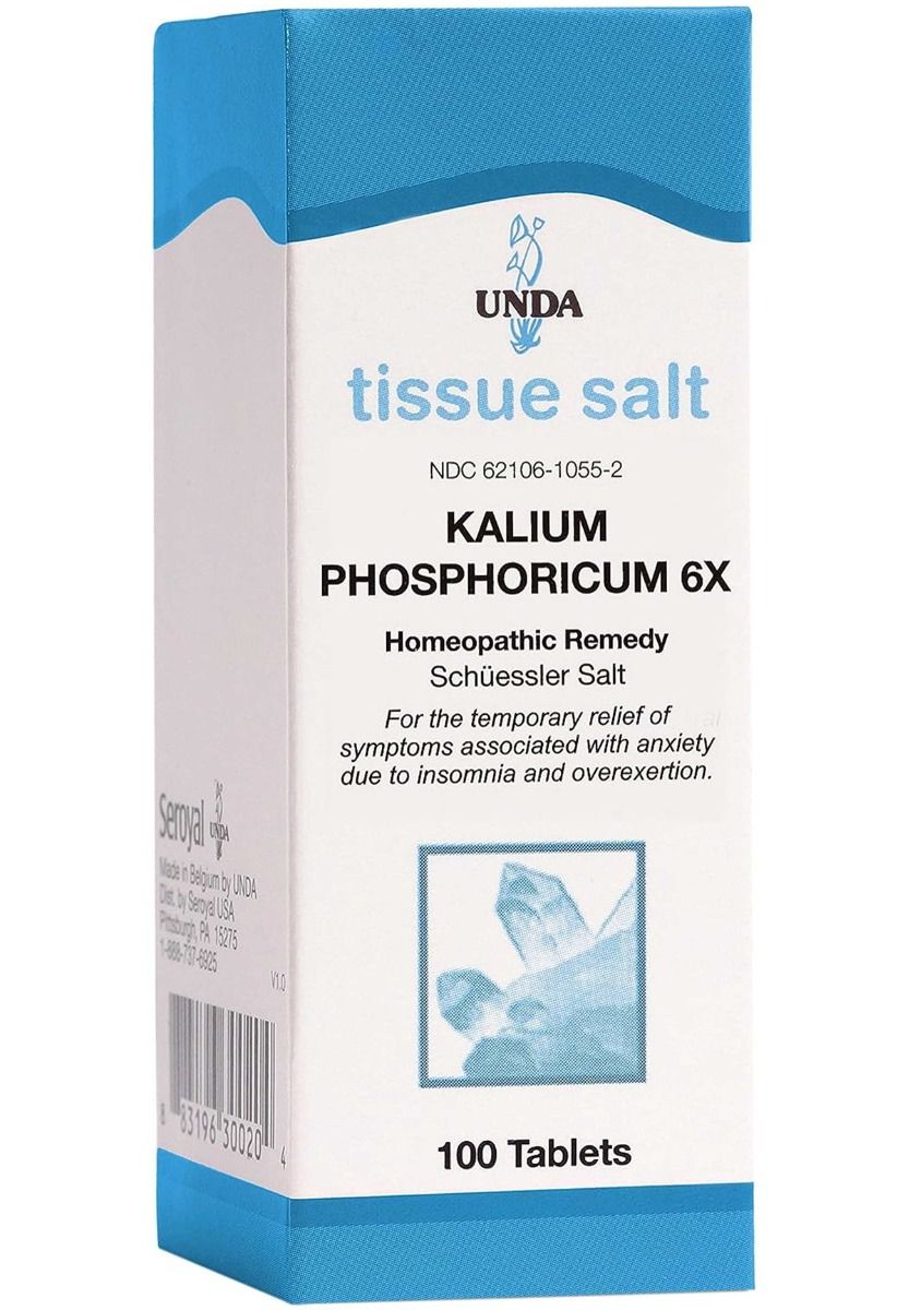 Kalium Phosphoricum 6x Homeopathic Remedy (Schuessler Salt) 100Tablets