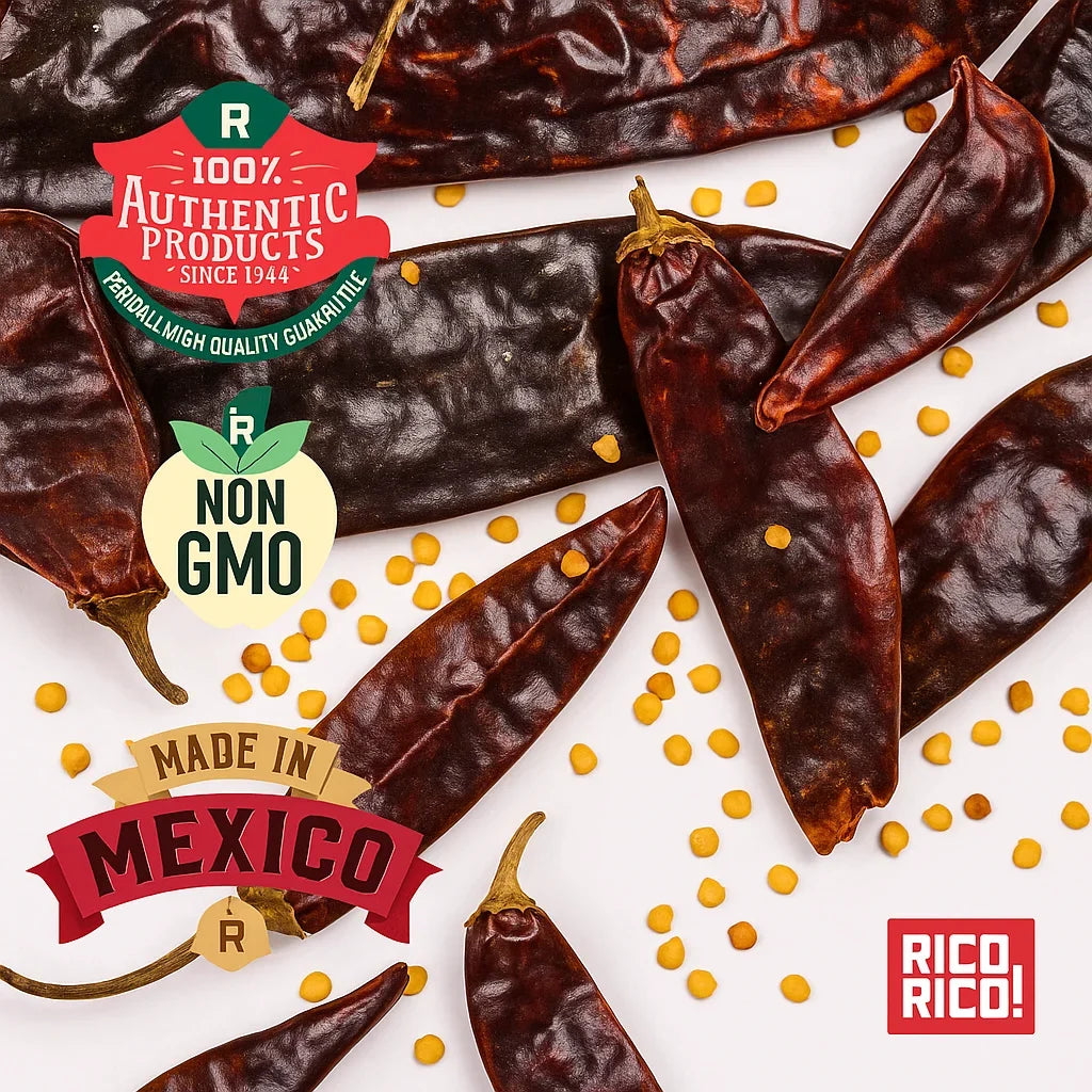 Guajillo Dried Chiles โ Authentic Medium Heat Mexican Peppers