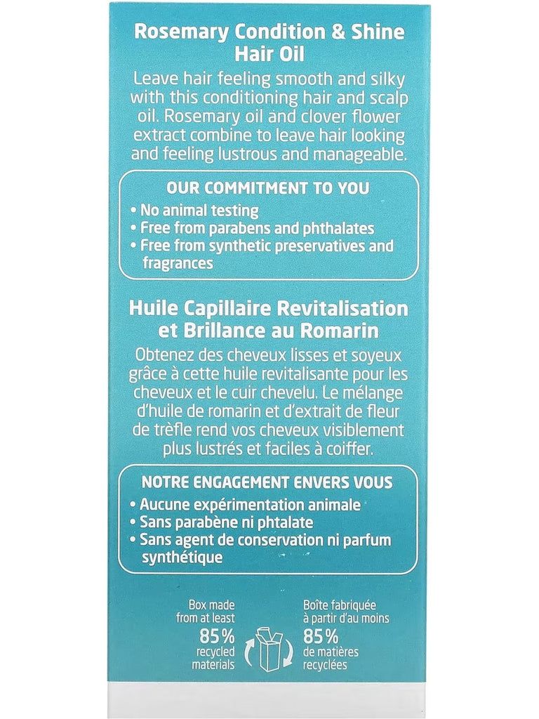 Rosemary Condition & Shine Hair Oil 1.7 Oz Oil
