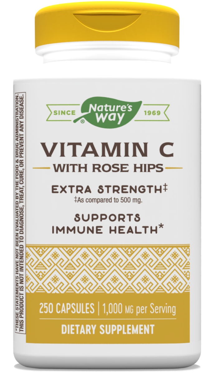 Vitamin C 1000-Rose Hips 100 Capsules
