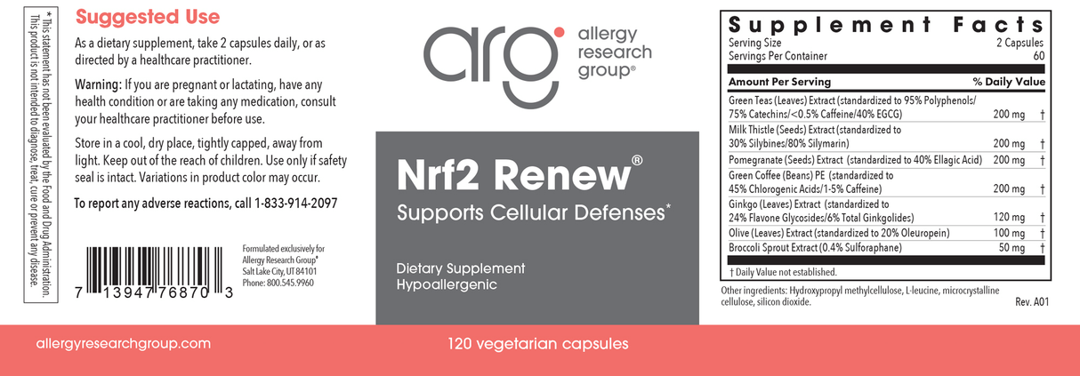 Nrf2 Renew 120Veggie Caps