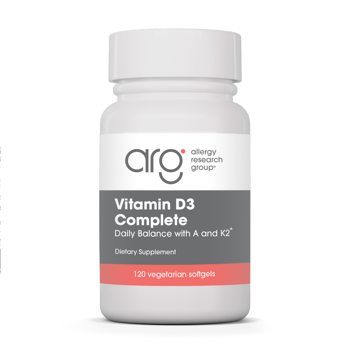 Vitamin D3 Complete Daily Balance with A and K2 120Softgels