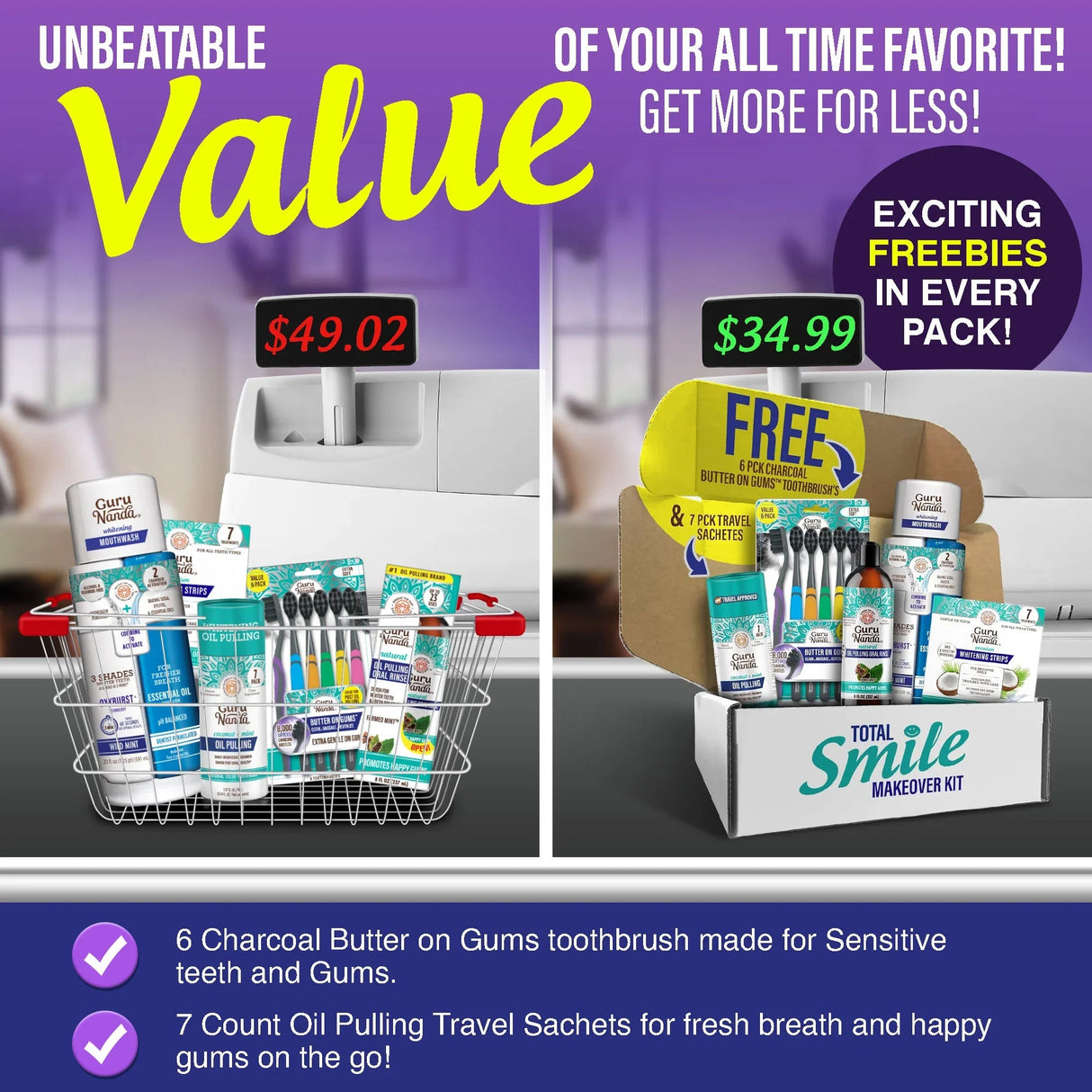 Total Smile Makeover Kit - Charcoal