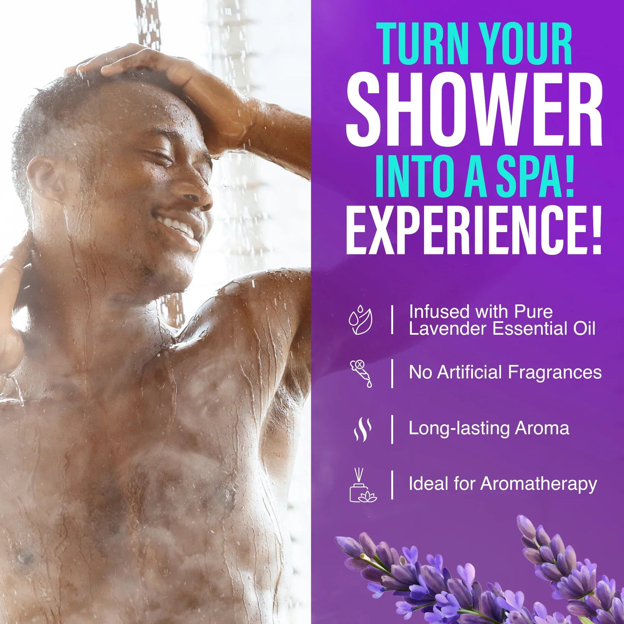 Lavender Vapor Shower Tablets - 15 Count (3 Pack)