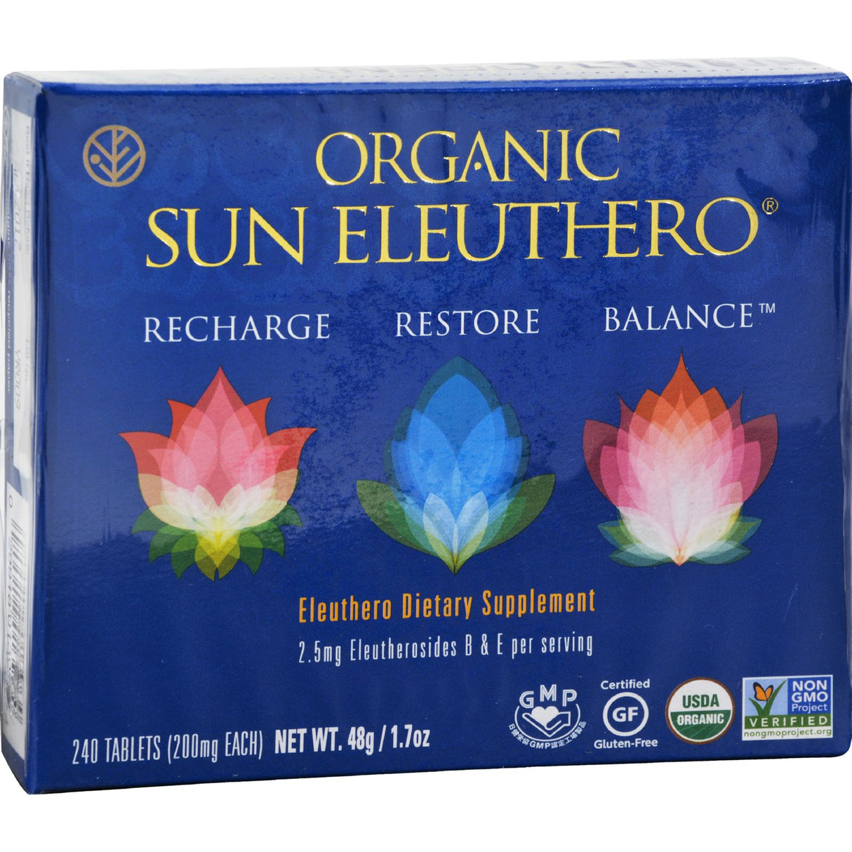 Sun Chlorella, Organic Sun Eleuthero - 240 Tablets