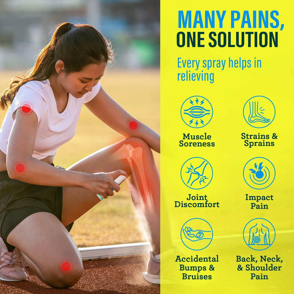 Lidocaine Pain Relief Spray with Magnesium