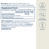 Liposomal Quercetin 200mg - Capsules (60 count / 30 servings)