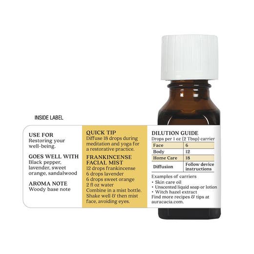 Essential Oil Frankincense .5 Fl. Oz. (15 Ml) Oil