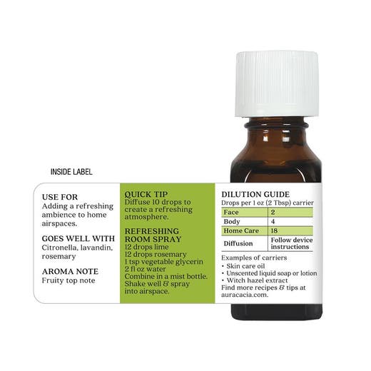 Essential Oil Lime .5 Fl. Oz. (15 Ml) Oil