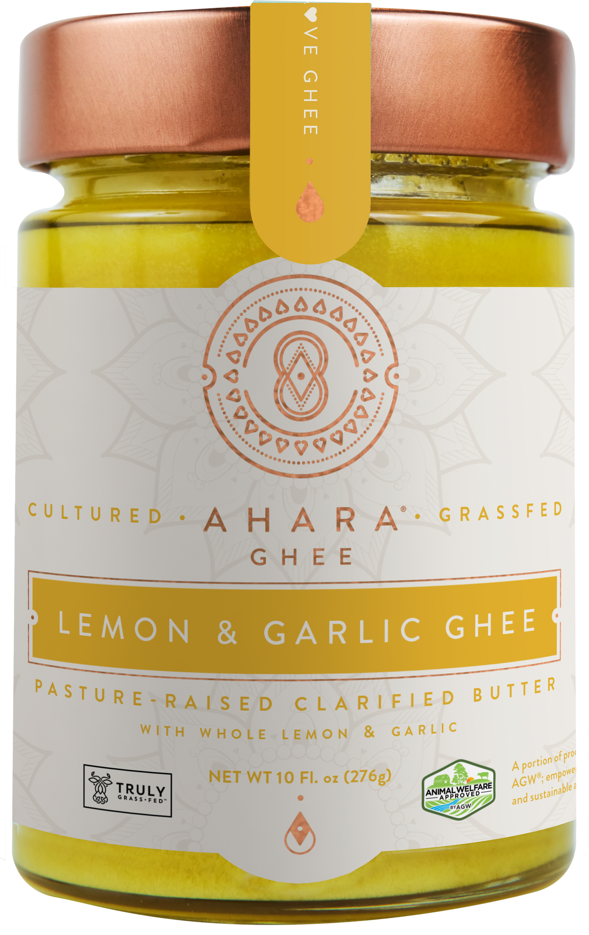 Ahara Rasa Grass-Fed Lemon & Garlic Ghee | Ahara Rasa