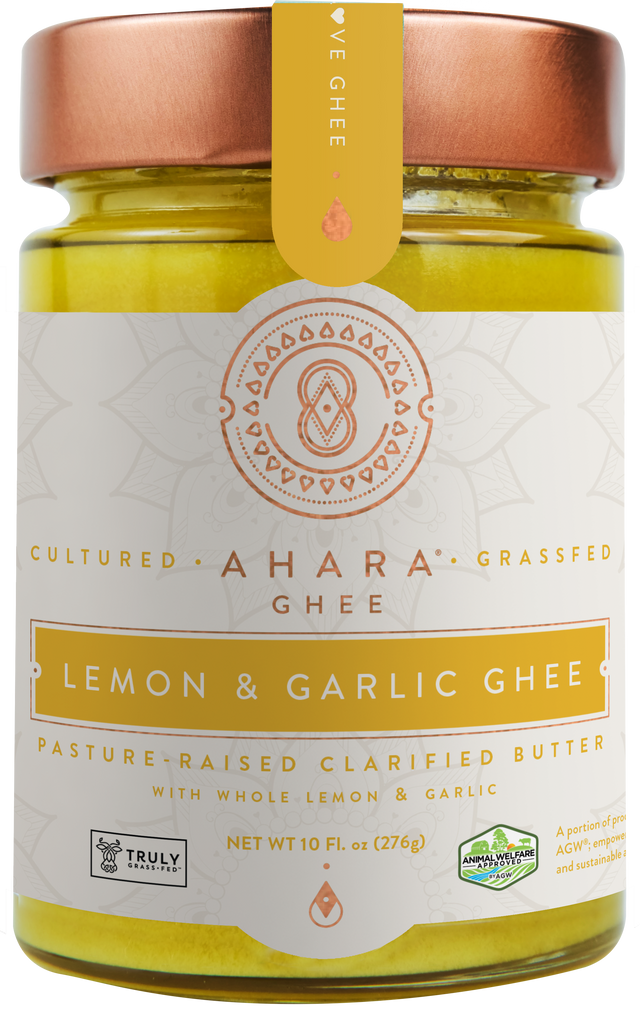 Ahara Rasa Grass-Fed Lemon & Garlic Ghee | Ahara Rasa