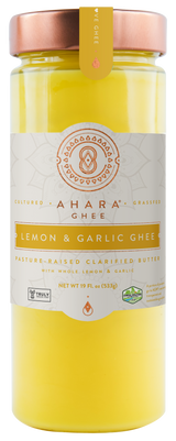 Ahara Rasa Grass-Fed Lemon & Garlic Ghee | Ahara Rasa