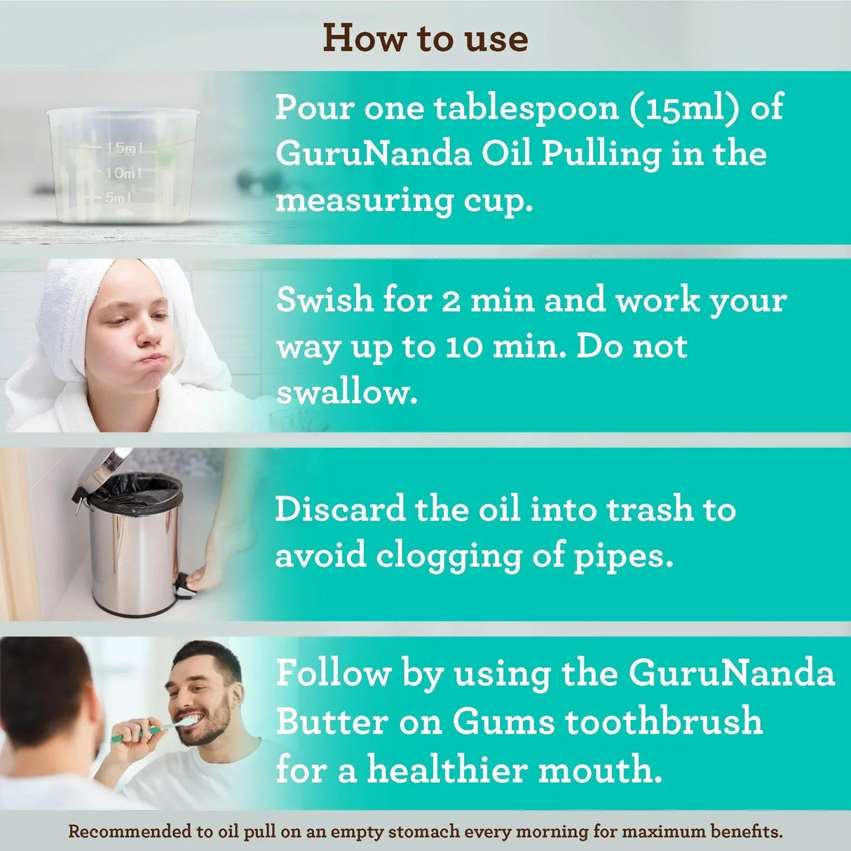 Cocomint Oil Pulling with 7 Essential Oils & Vitamins D3, E & K2