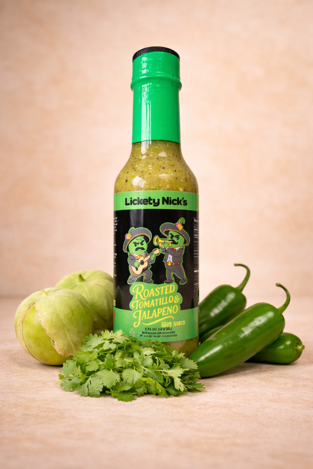 Licketynicks Roasted Tomatillo & Jalapeño Verde Hot Sauce