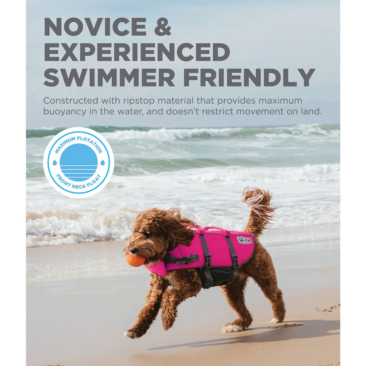 Outward Hound Granby Splash Life Jacket Pink XL