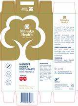 Manuka Honey Toothpaste with Propolis MGO 263