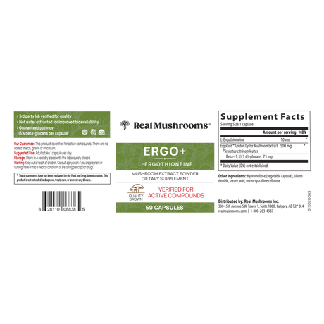 Ergo+ L-Ergothioneine Capsules