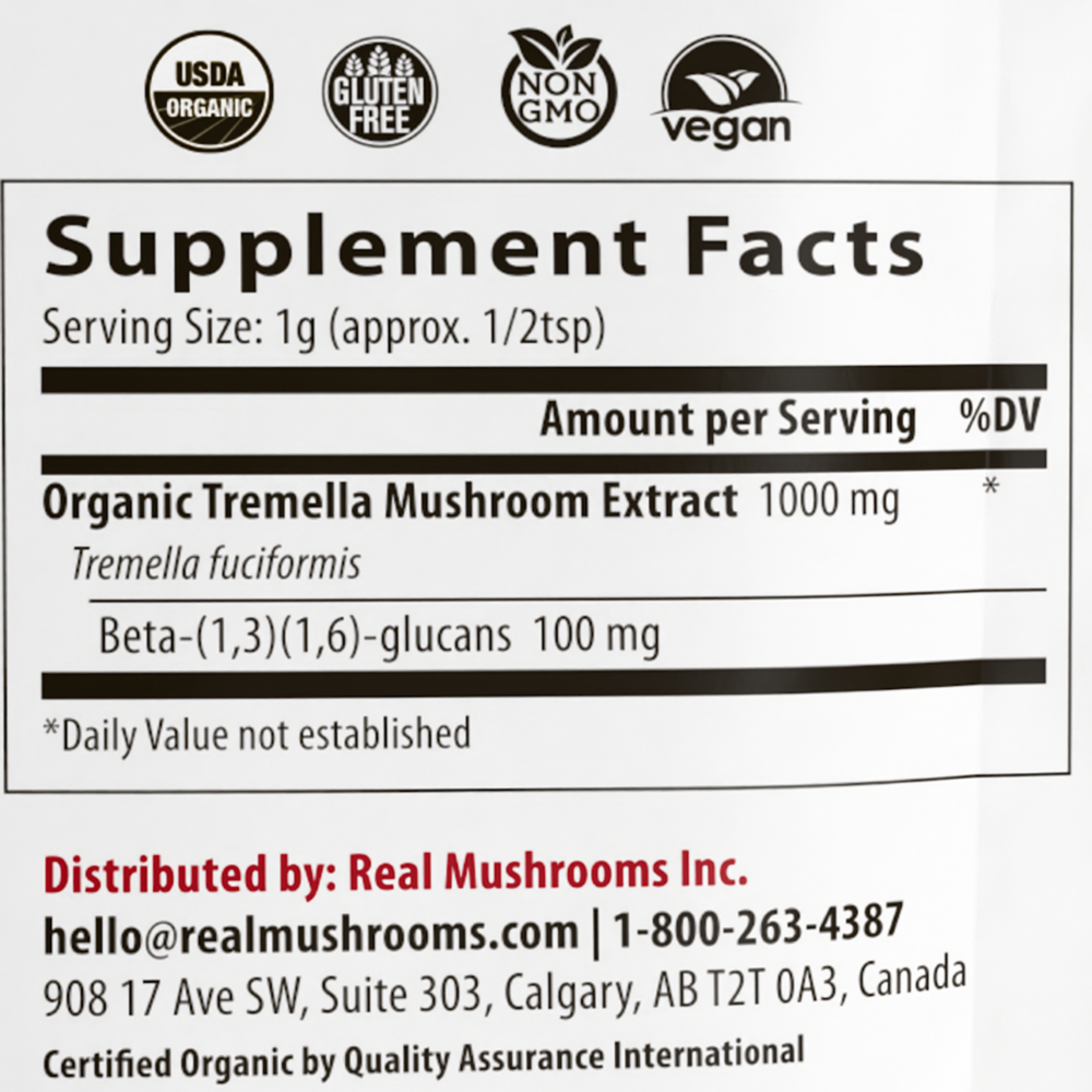 Tremella Mushroom Extract Powder