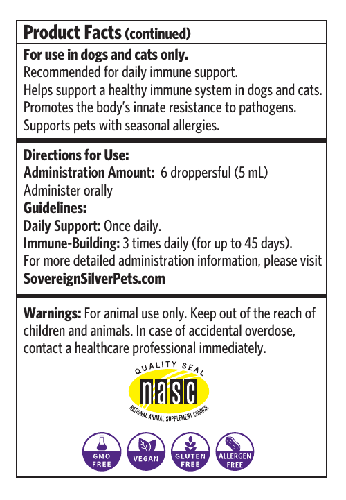 Bio-Active Silver Hydrosol Immune Pets Dropper