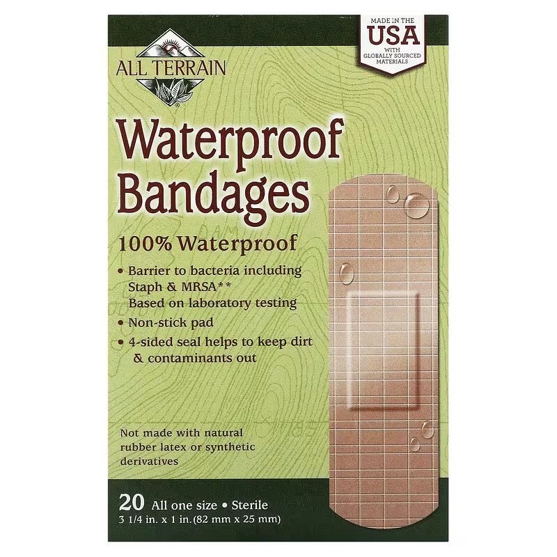 Bandages - Waterproof Strong Strip 3/4 In. X 1 In. 20 Piece (s)