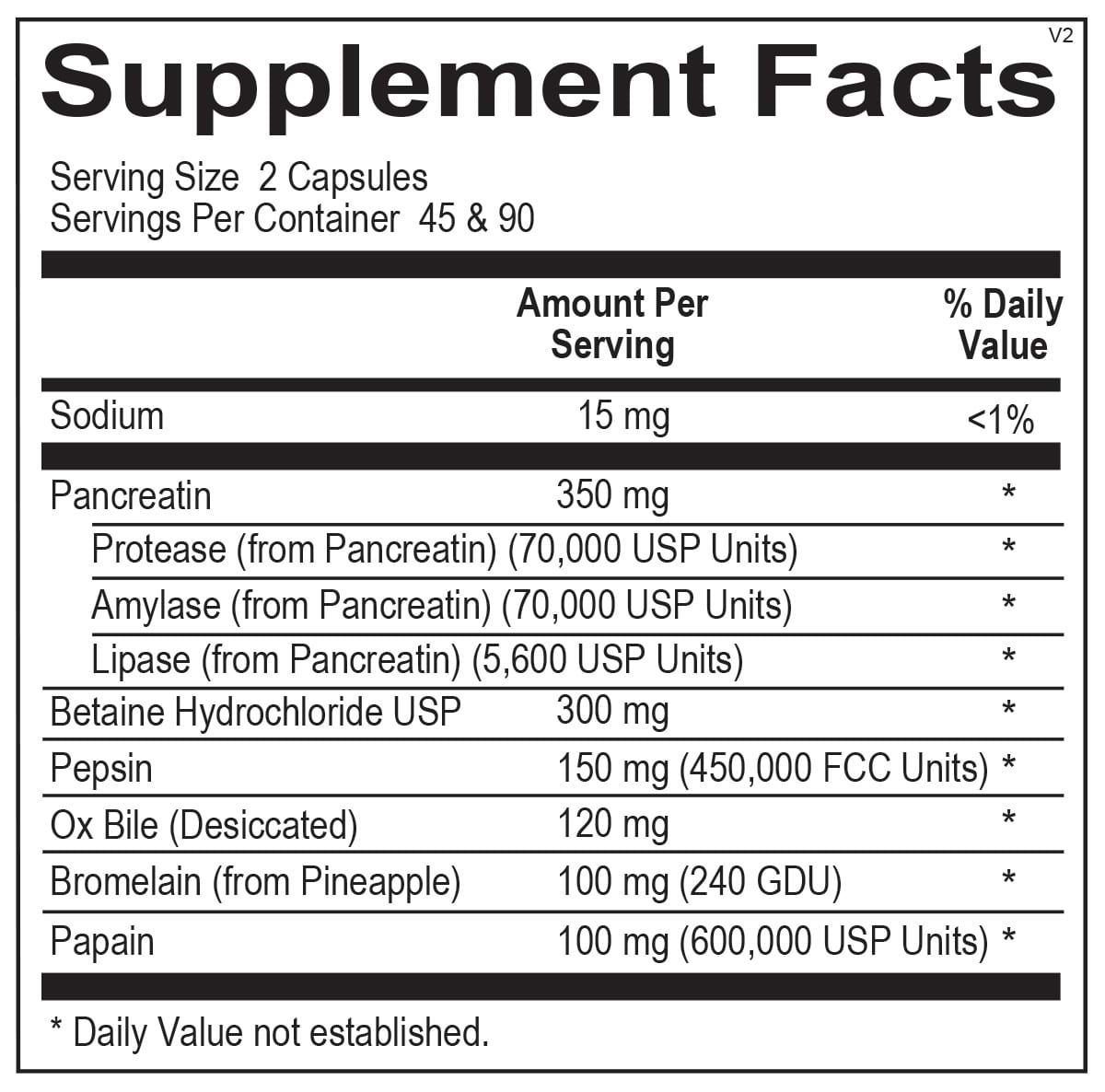 Ortho Digestzyme 180 Capsules