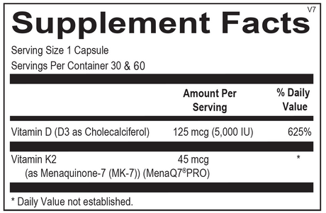 Vitamin K2 with D3 Capsules