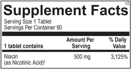 Time Release Niacin 90Tablets