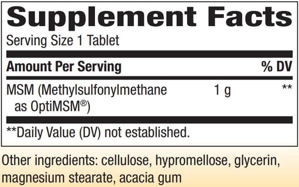 MSM 1000 MG 200Tablets