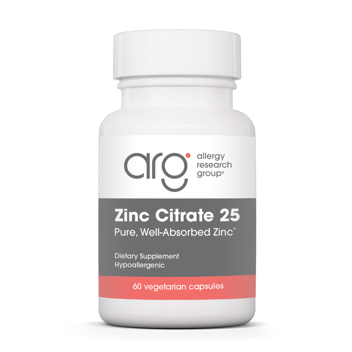 Zinc Citrate 25 MG 60 Veggie Caps