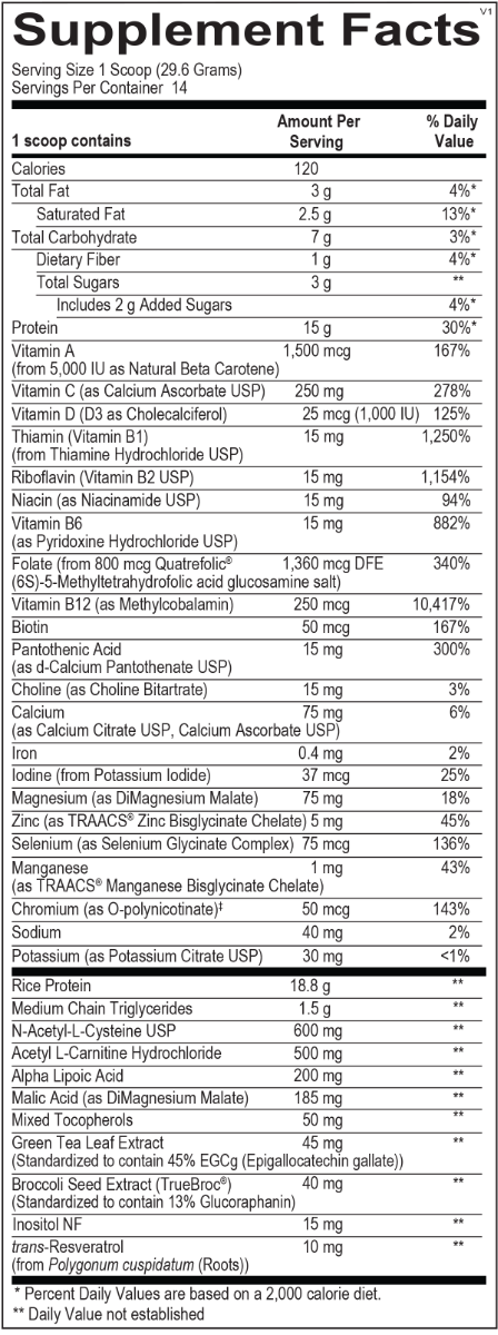 MitoCore Protein Blend 14.6 Oz (414.4 G) Powder Strawberry