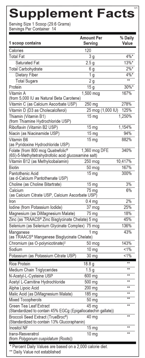 MitoCORE Protein Blend 14.6 Oz (414.4 G) Powder Lemon