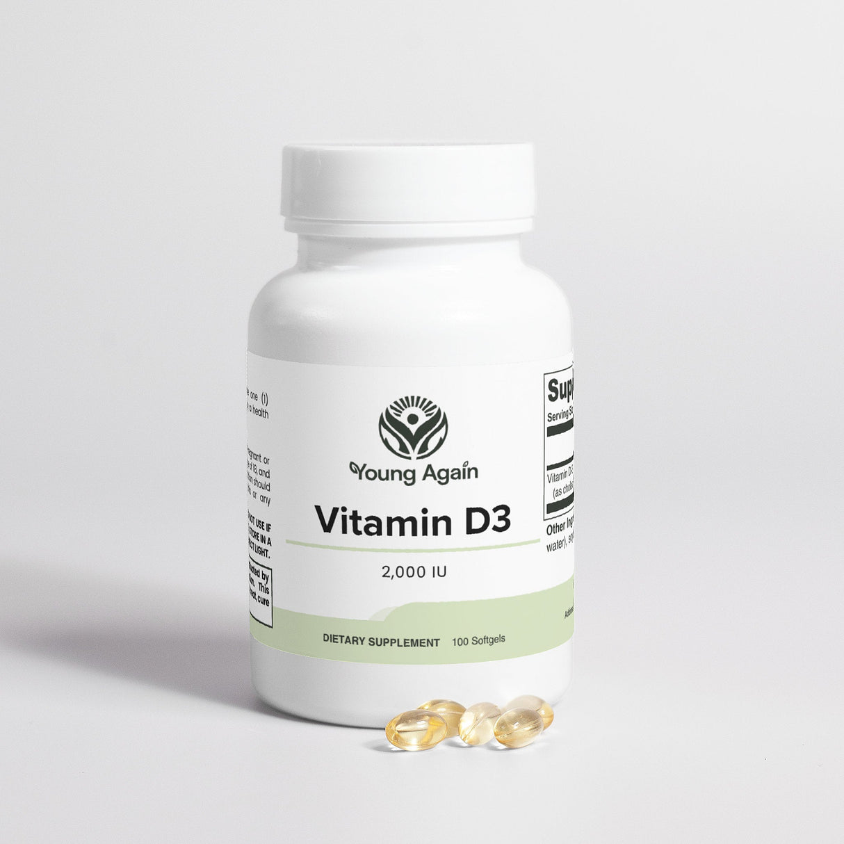 Vitamin D3 (2,000 IU) - A Natural Dietary Supplement