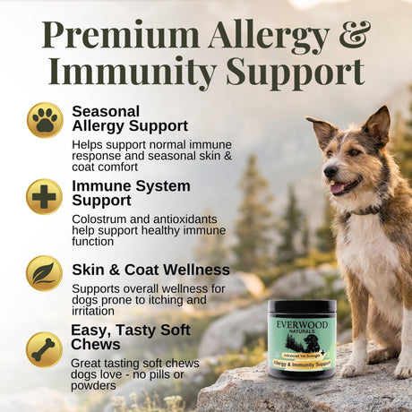 Everwood Naturals Everwood Naturals Advanced Vet Strength Allergy & Immunity Dog Supplement Chews