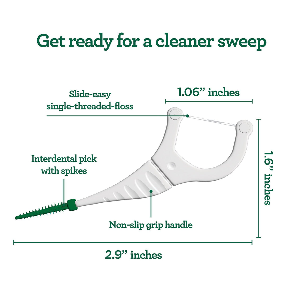 2-in-1 Dental Floss Picks